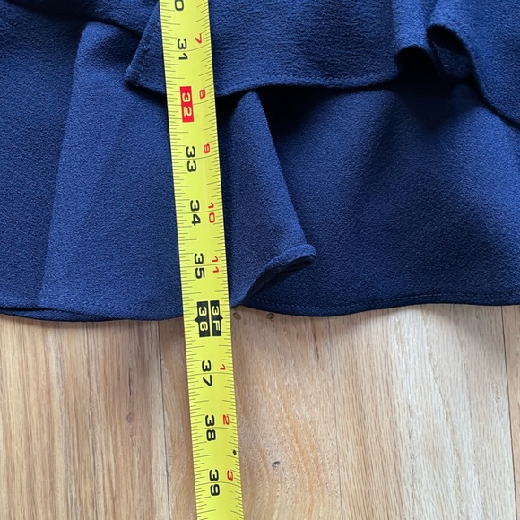 NWT Cynthia Rowley Navy blue dress Size 8, flounce/ruffle hem - Picture 7 of 9